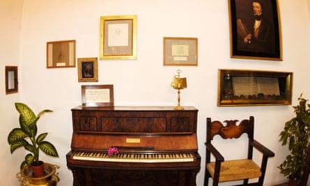 Piano of Chopin at the Cartuja of Valldemossa.